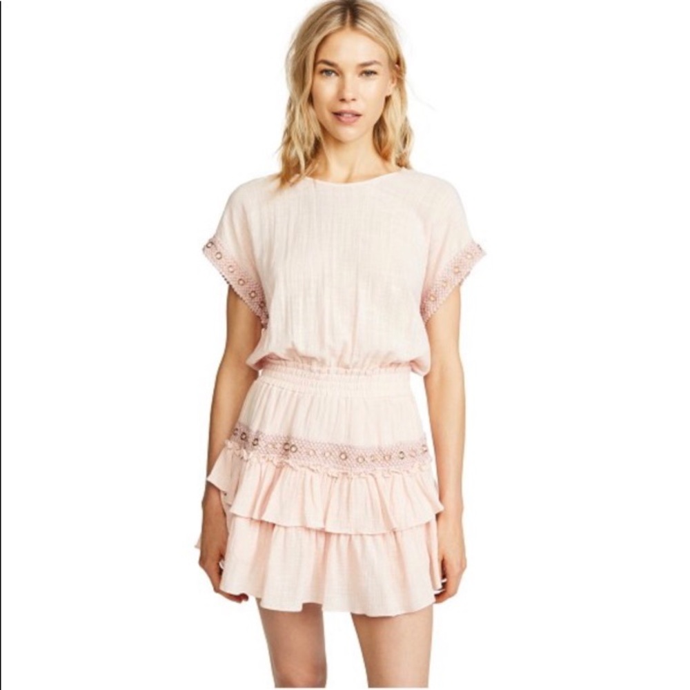 MISA L.A. Olivia Peachy Nude Olivia Dress Small S